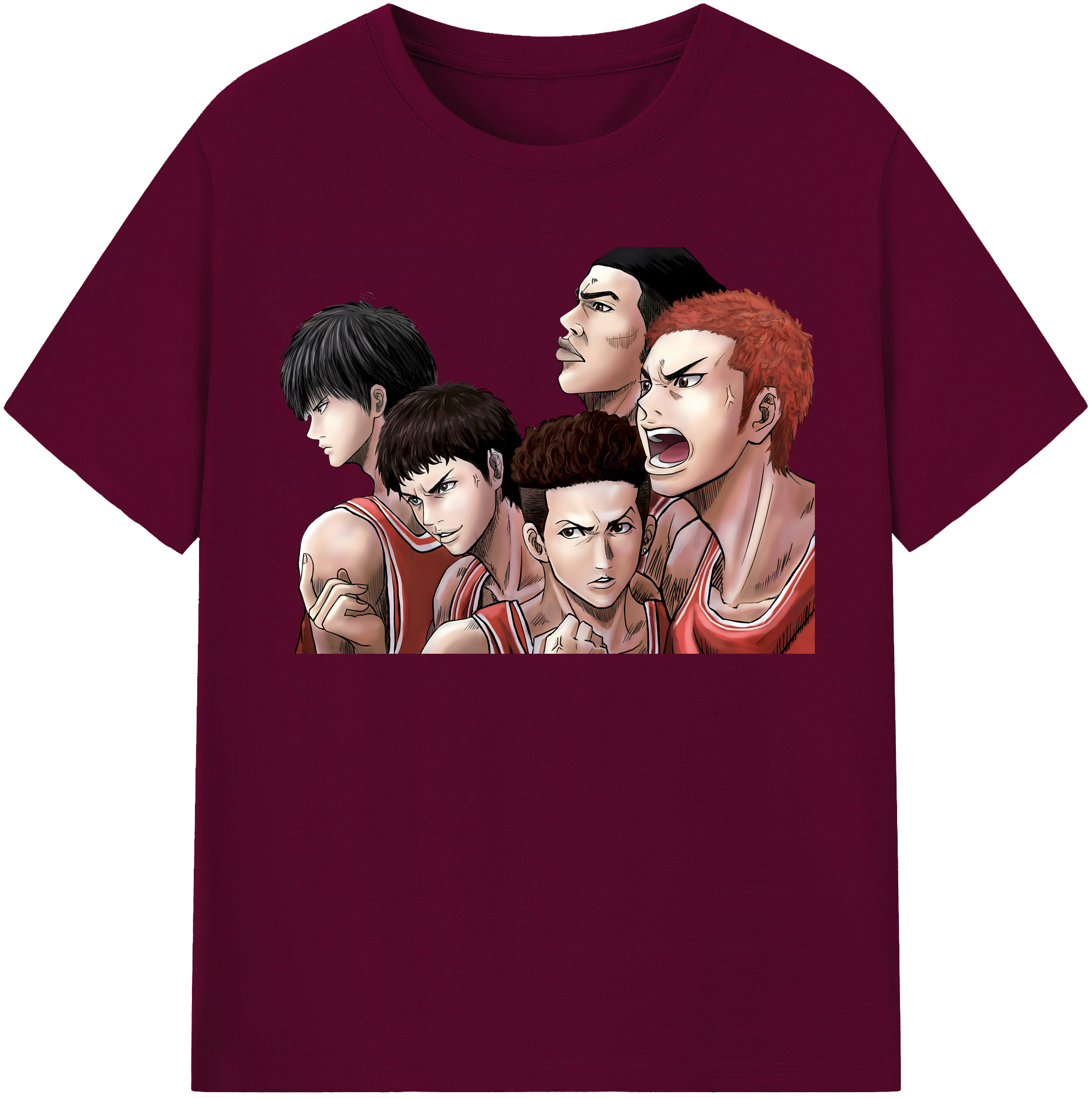 （画像用） SLAM DUNK／スラムダンク レディースカジュアルプリントTシャツ（綿100％）